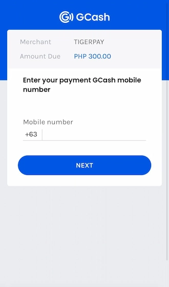 Step 4: Please enter your GCash registered phone number to log in to your account.