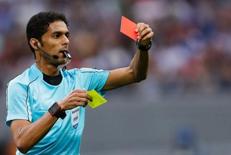 Red card – Penalty card with the highest penalty in the current football match